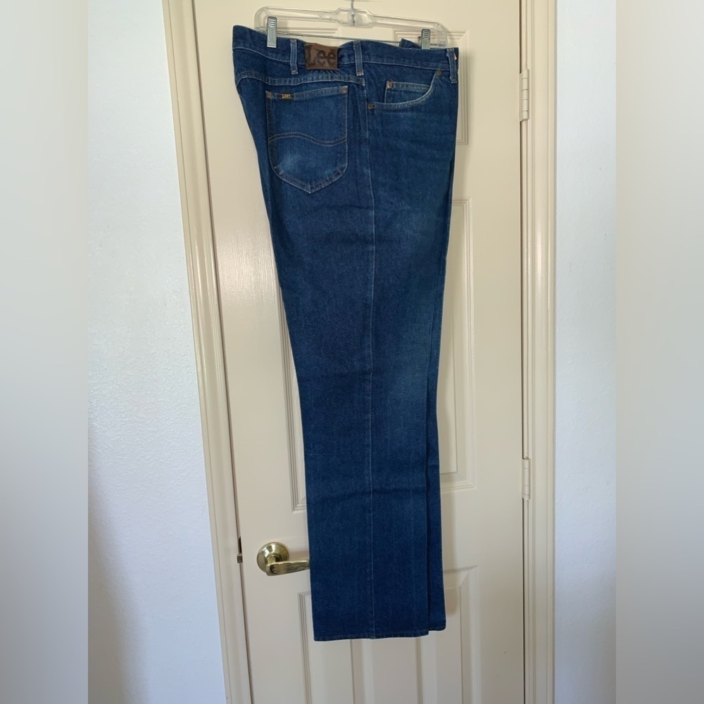 MENS VINTAGE 90S LEE BLUE JEANS WESTERN WORK RANCH 42 x 34